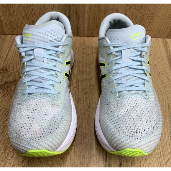 Asics Women's Magic Speed 2 FF Blast + US Size 8.5 Light Blue Yellow Lightening - Picture 4 of 13